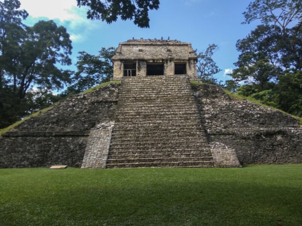 archeological site at palenque