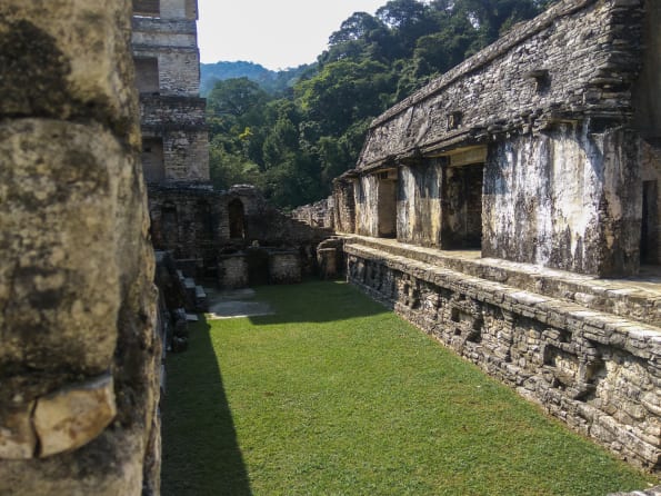 archeological site at palenque