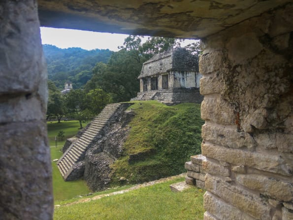 archeological site at palenque