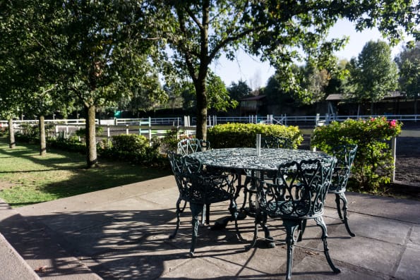 a cafe at the stables