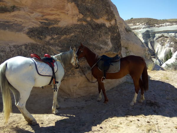 Riding in the valley of fairy chimneys