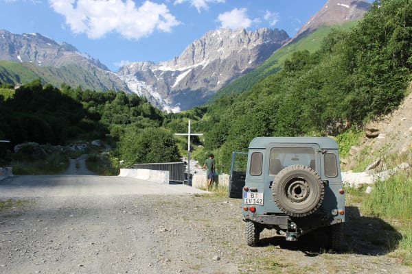 the road from Lentekhi to ushguli