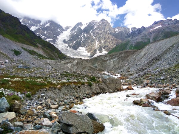 The glacier near Ushguli