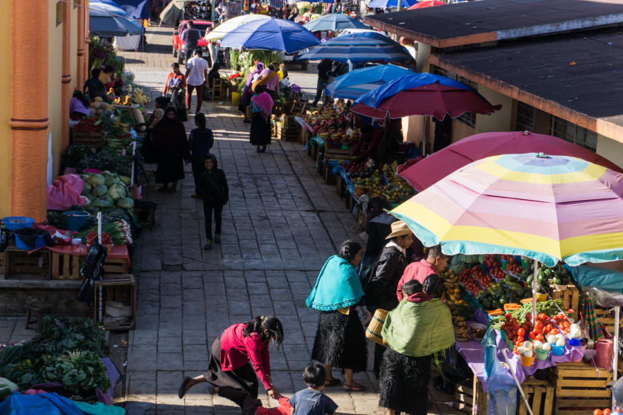 The sunday market of Chamula