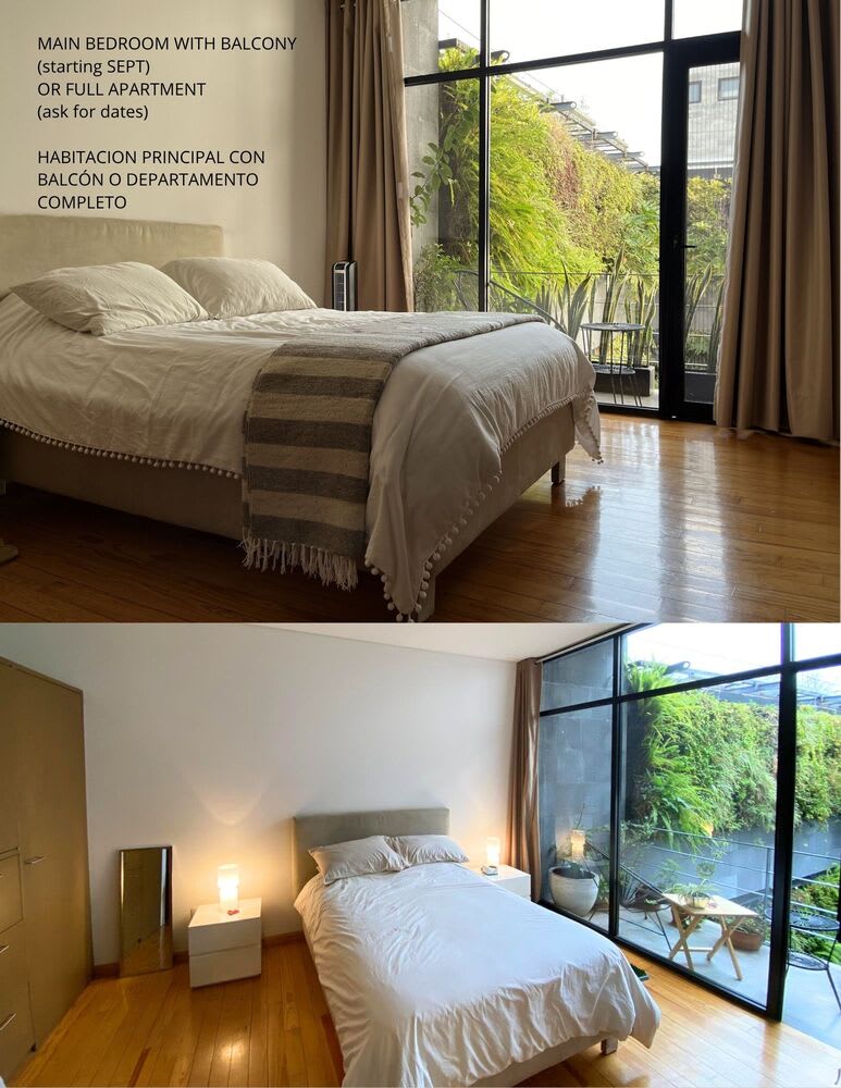 Private Space for Rent.  Quiet, spacious & Inspiring Artist’s Apartment in CDMX (FULL OR SHARED) — photo 1