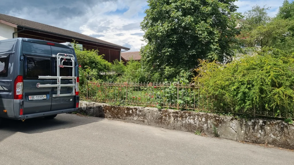 Blick auf Garten