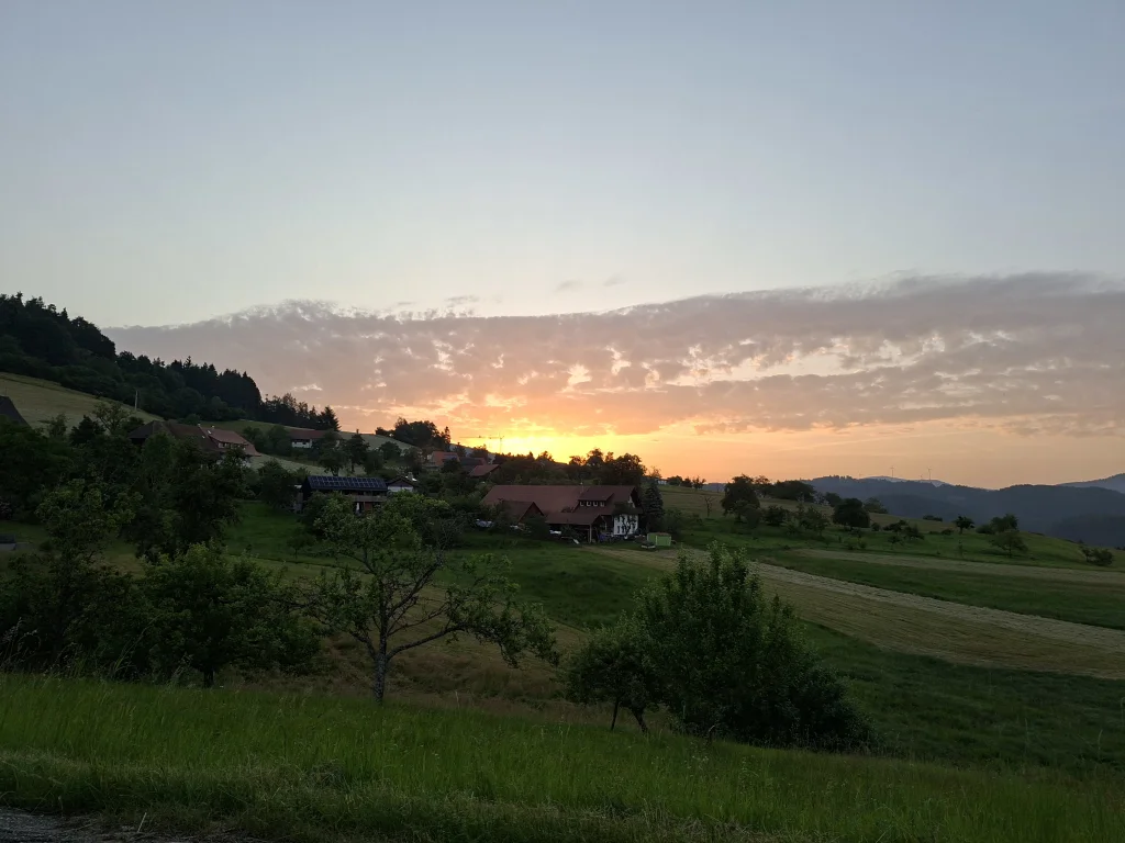 Sonnenaufgang in Eichholz