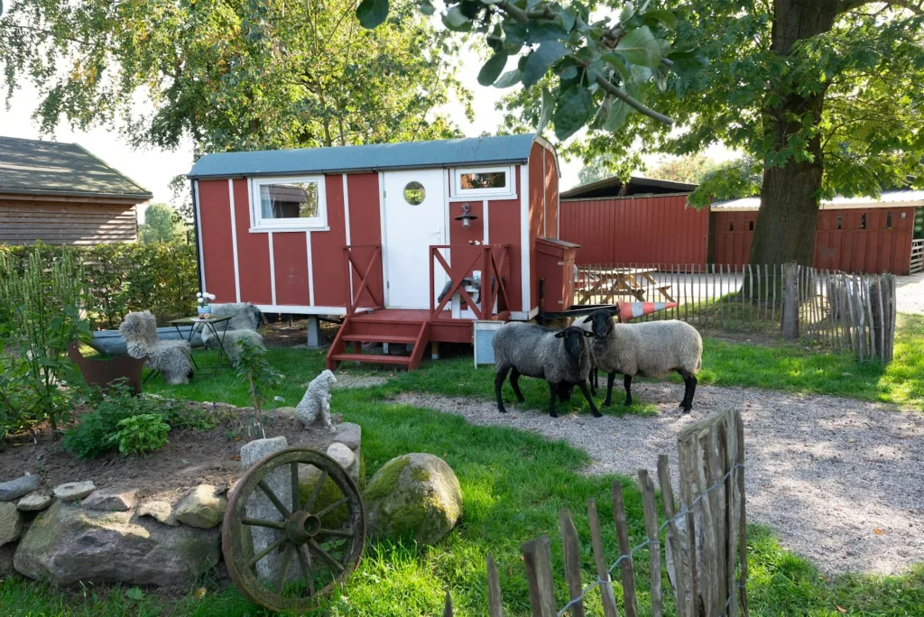 Schäferwagen auf dem Arche -Hof