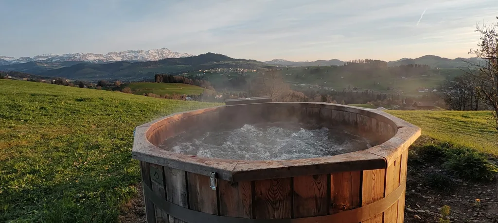 Hot Pot gegen Aufpreis (CHF 50) buchbar