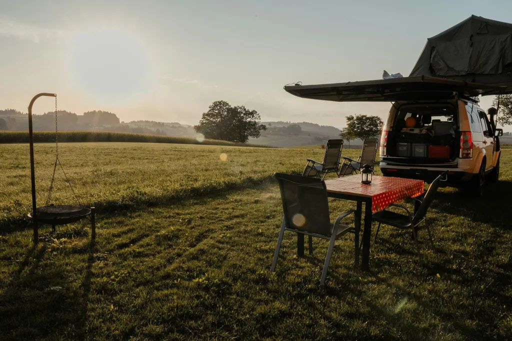 Camp im Kräutergarten