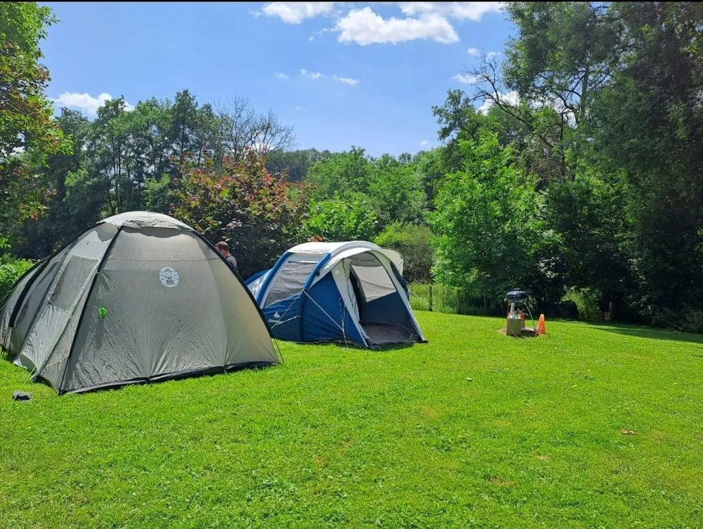Wiese mit Bachlauf in der Eifel