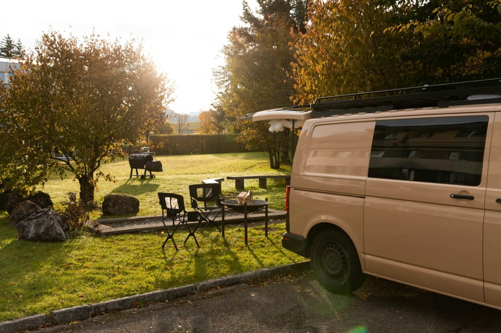 Camping Spot mit Hotel Anschluss