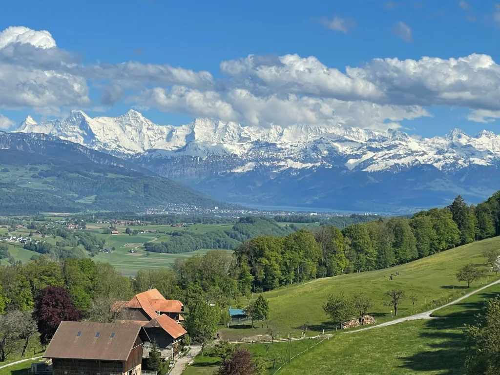 Eiger, Mönch und Jungfrau - Blick