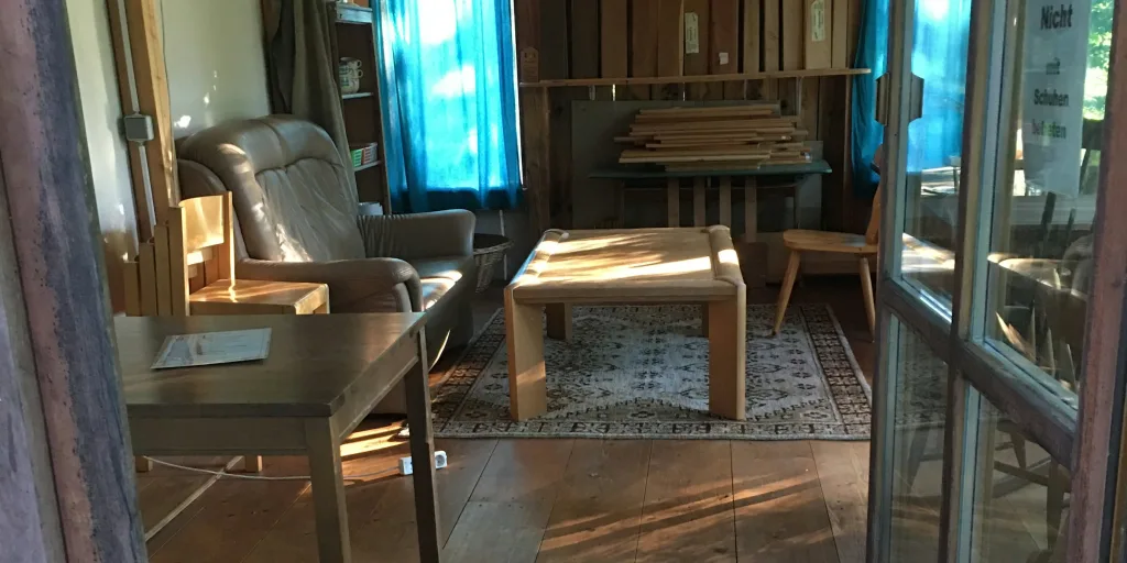 Bunter umgebauter Schafstall