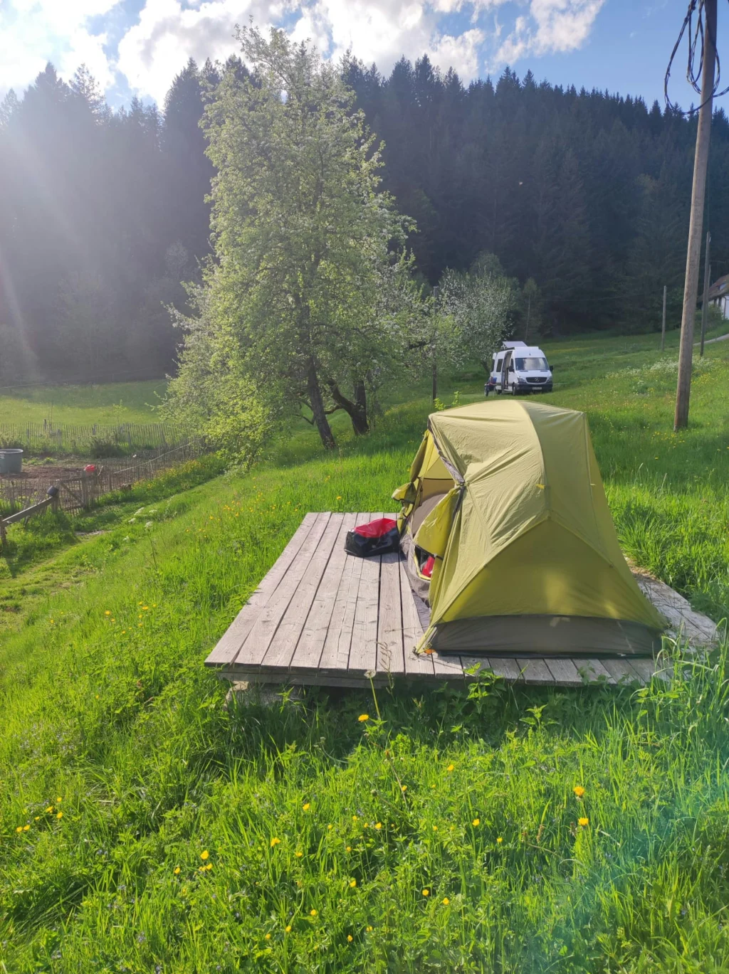 Camp für Radler-und WanderInnen