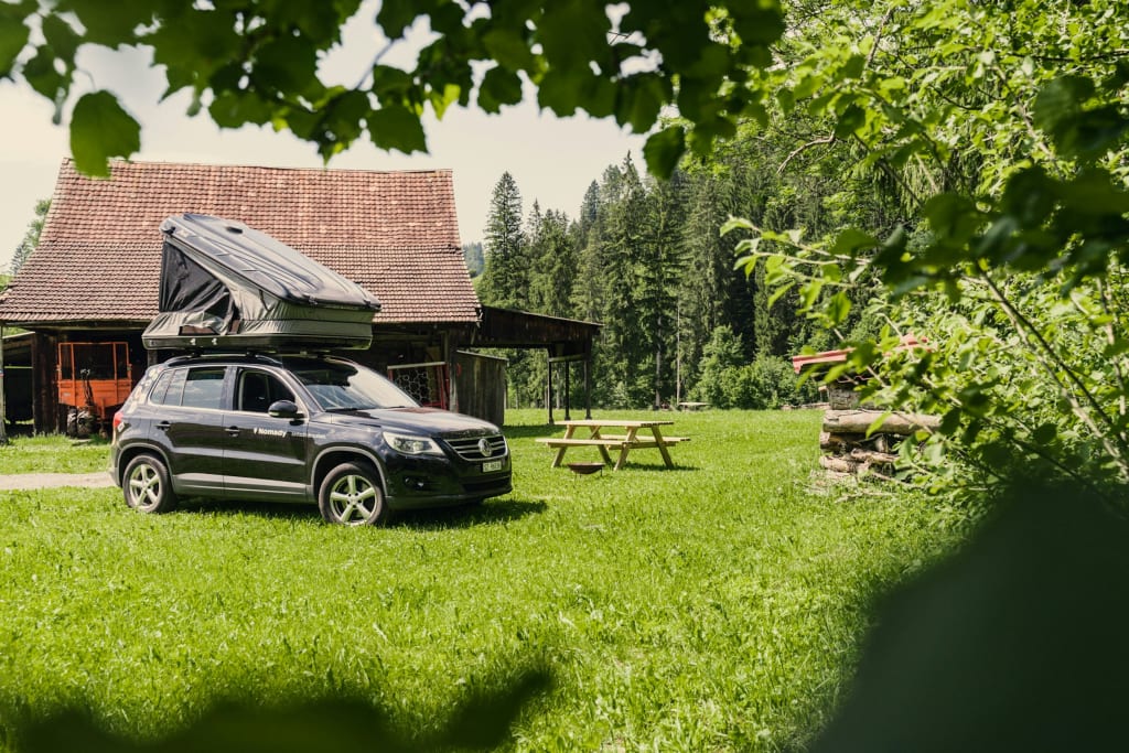 River Camp II, direkt an der Sihl