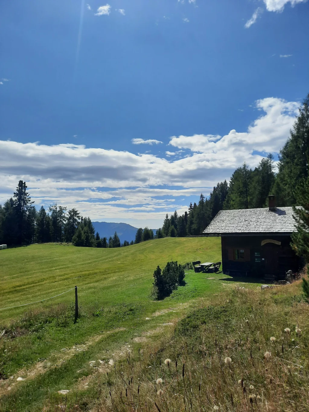 Urige Almhütte oben in den Bergen