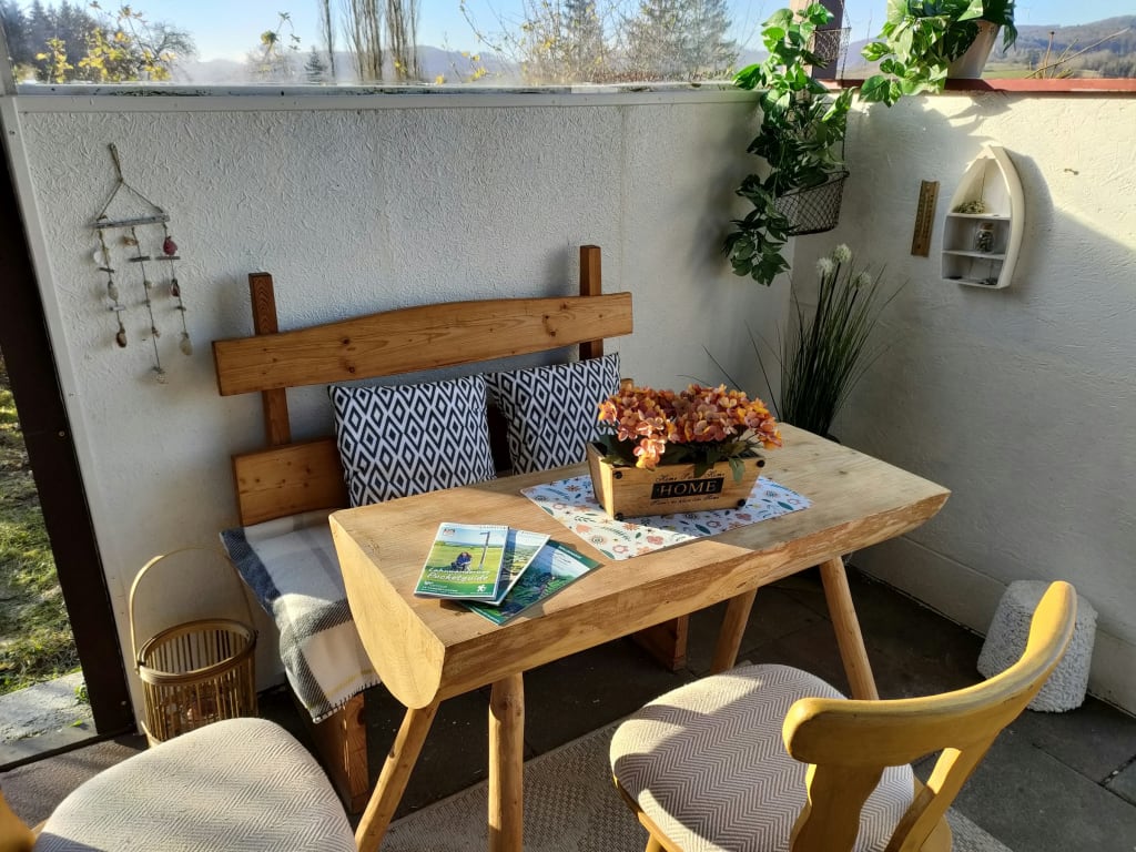 Sitzplatz in der Veranda