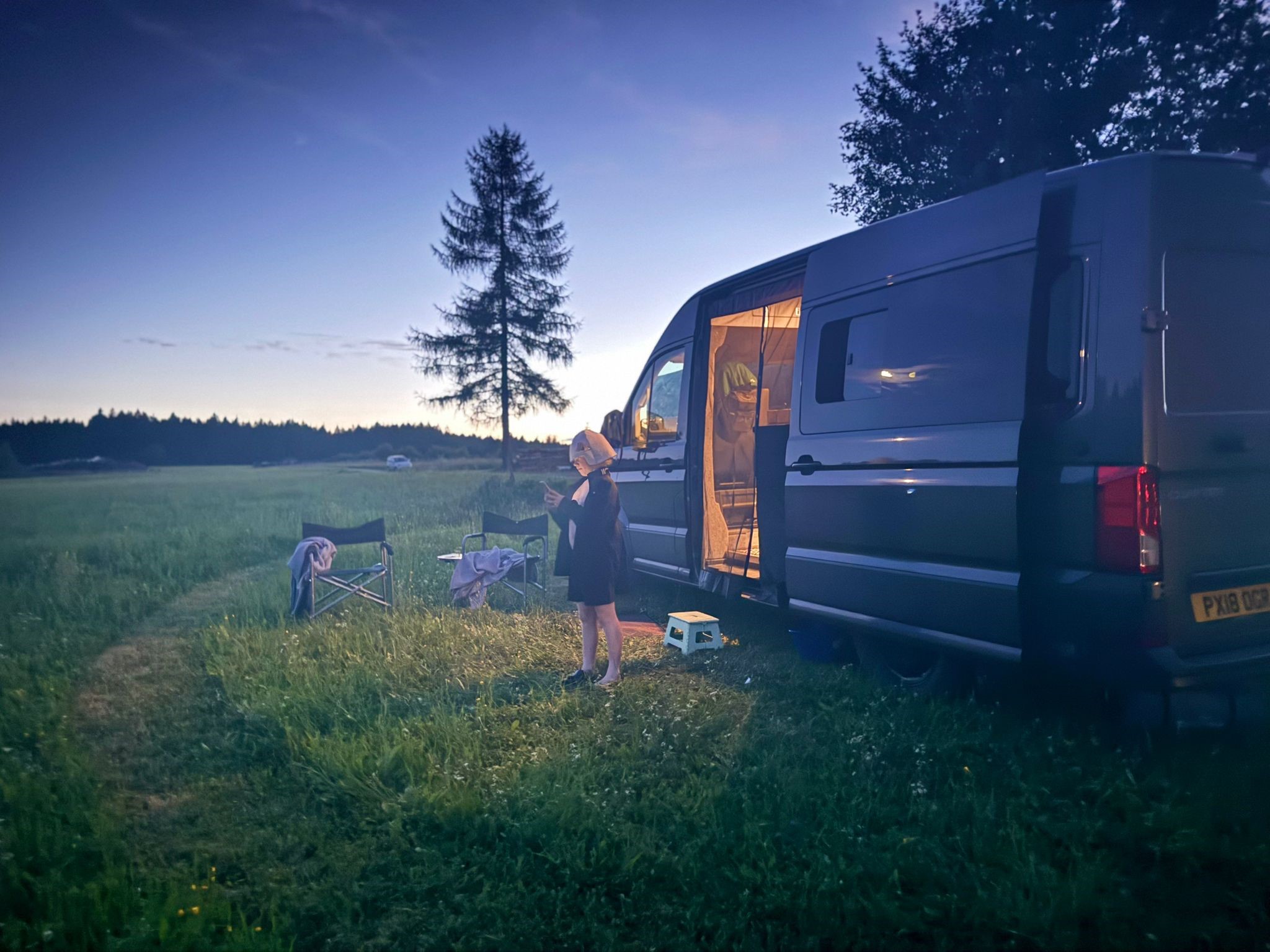 Campen auf der Alm und am Bach