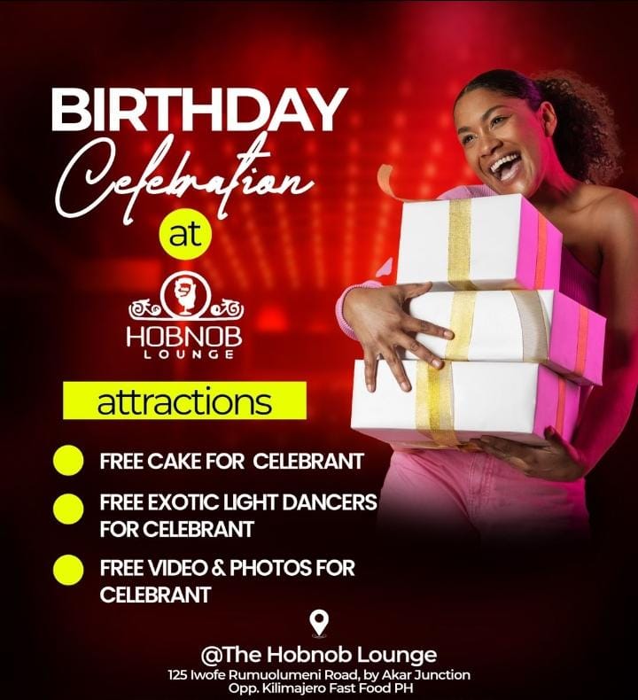 HOBNOBS LOUNG BIRTHDAY CELEBRATIONS