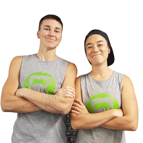 bowie-stover-and-zay-canters bowie stover and zay canters smiling wearing fmc singlets