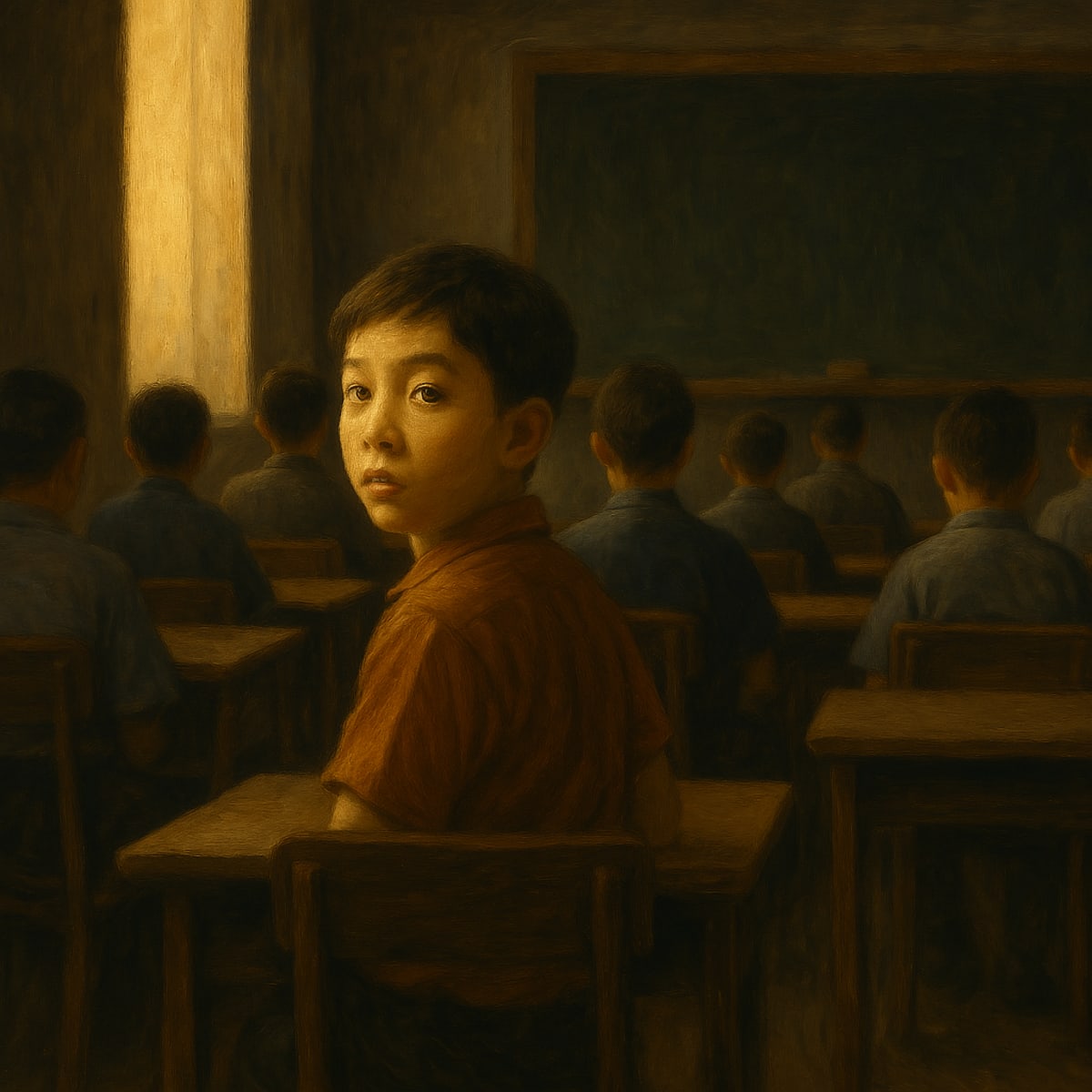 小孩回頭