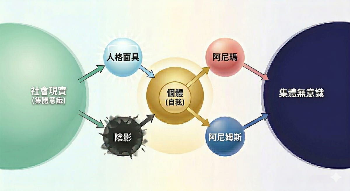 榮格心理學的心靈結構與情結互動