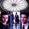 Collage of Klaine's first day