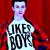 red Kurt likes boys Glee