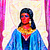 Cleopatra in vibrant color from the 1963 film
