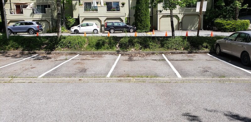 Car park spaces after – Project in Burnaby – Northstar Line Painting Car park spaces after - Project in Burnaby - Northstar Line Painting