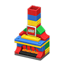 LEGO fireplace in Animal Crossing New Horizons