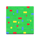 colorful LEGO flooring in Animal Crossing New Horizons