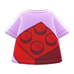 LEGO brick tee in Animal Crossing New Horizons
