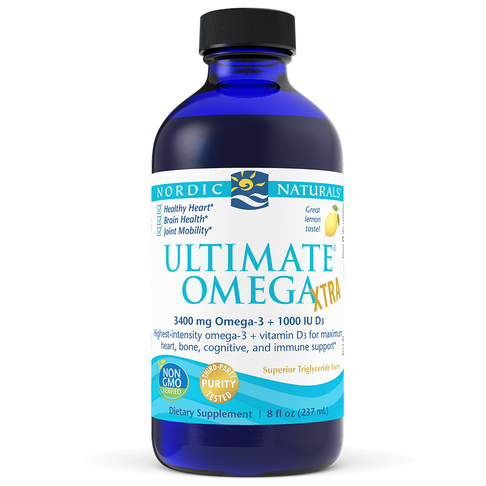 Nordic Naturals Ultimate Omega Xtra Lemon Omega 3 Fish Oil & 2 x EPA