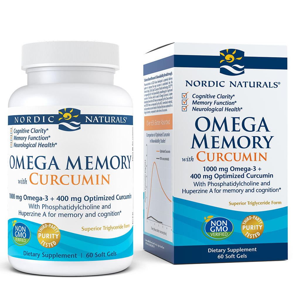 Nordic Naturals Omega Memory Curcumin - Support Cognitive ...