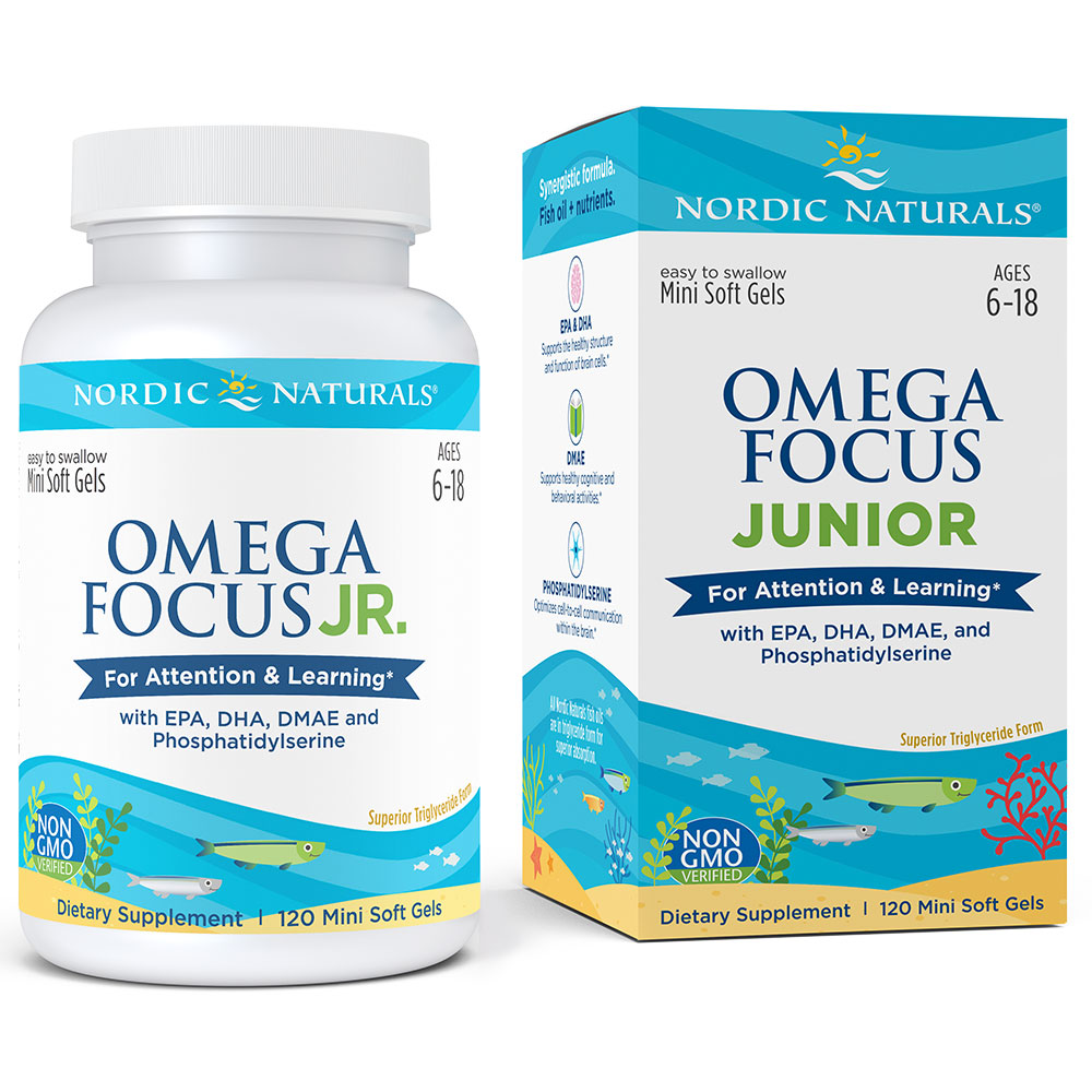Nordic Naturals Omega Focus Junior Children's Omega 3s for Brain