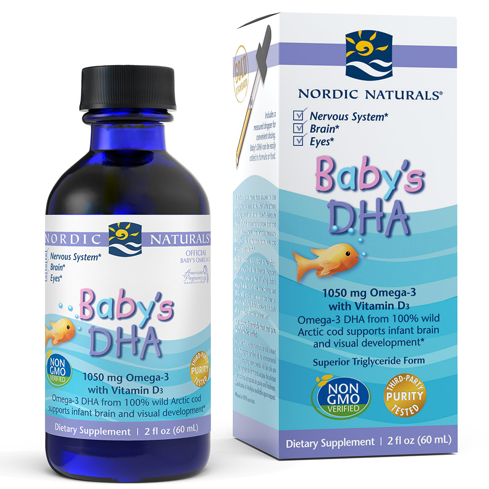 Nordic Naturals Baby's DHA Liquid Omegas, Vitamin A & D3 for