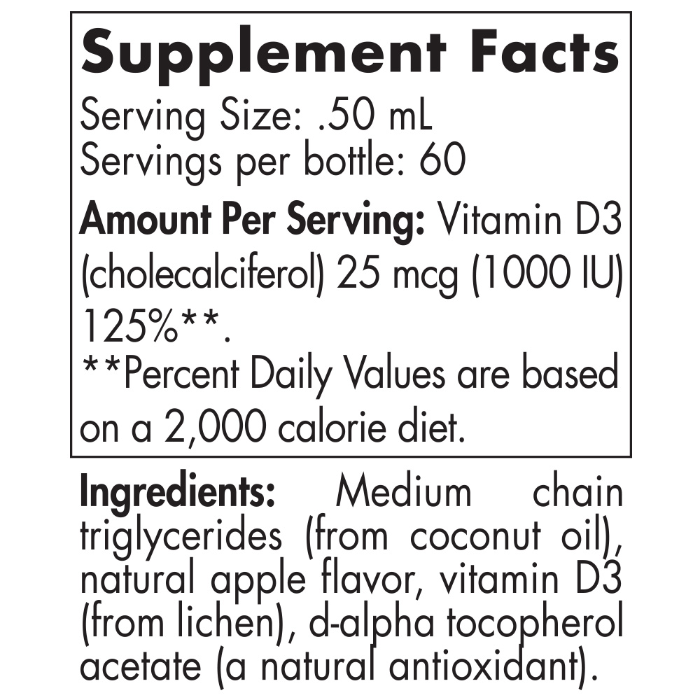 Nordic Naturals Baby's Vitamin D3 Liquid 0.76 oz Liquid - VitaminLife