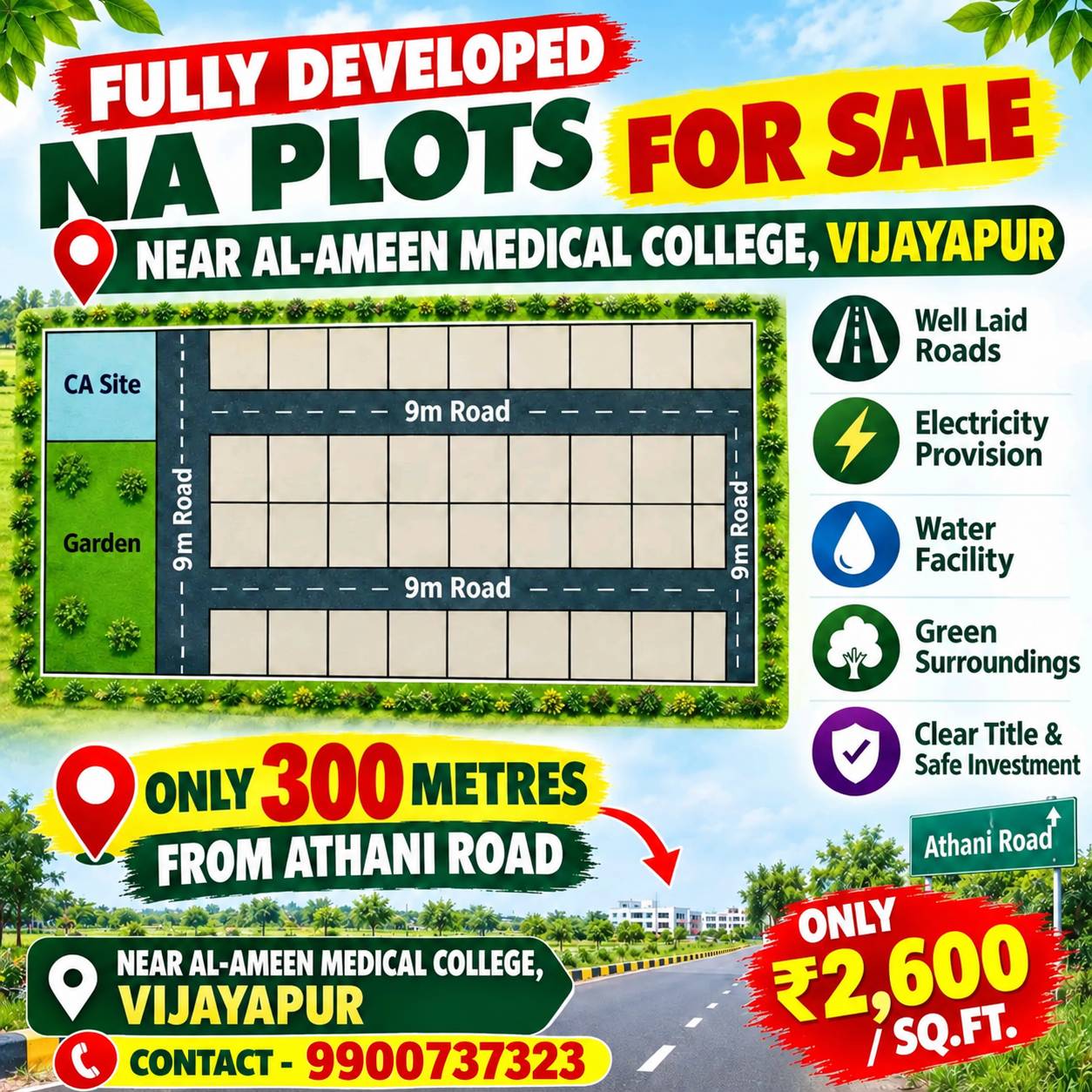 Plot for Sale in Bijapur