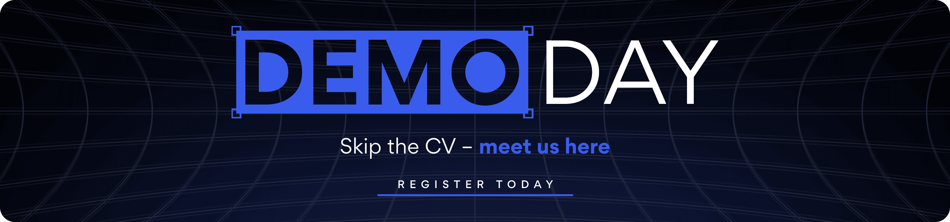 demo day banner horizontal