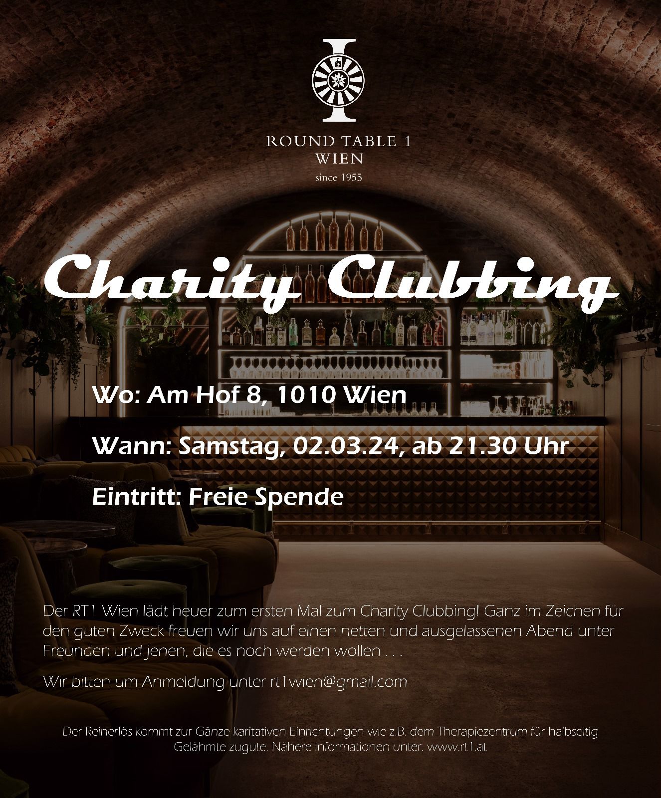 Einladung Charity Clubbing 2024