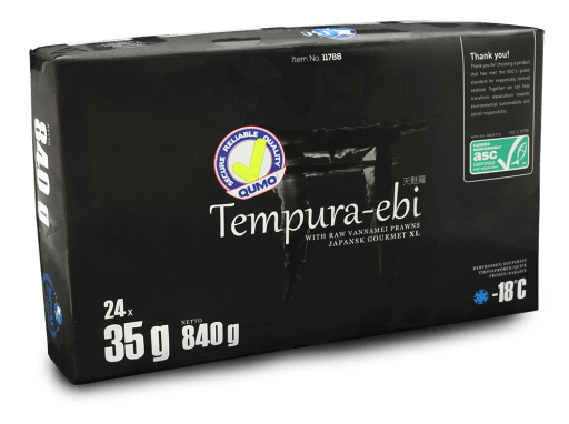 Tempura Ebi 3L ASC, 35g - 840g pr pk