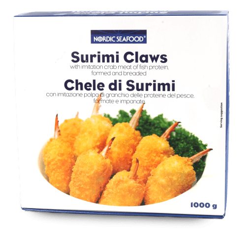 Surimi klør, paneret - "Muslitos", 1kg pr pk