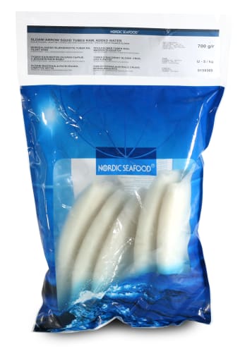 Squid Tubes str. u/5, 1kg pr pk