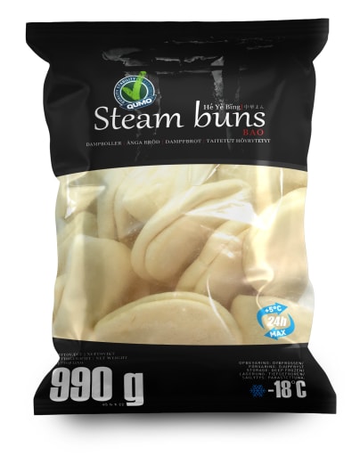 Steamed Buns 45gram, 990g pr pose (22pcs)
