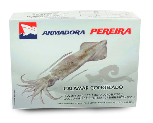 Squid 12-14 cm Hel Loligo 1 kg