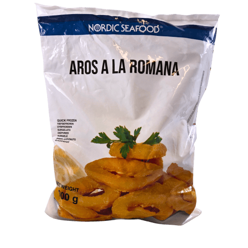 Breaded Squid rings, 1 kg pr pk