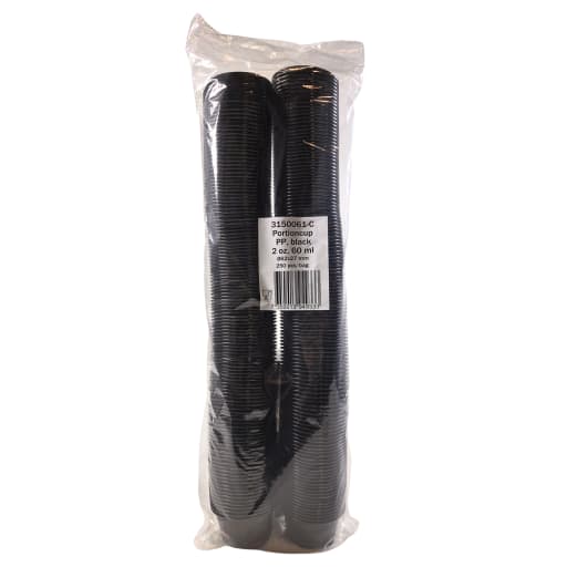 Bæger, Sort, 60ml -10 ps x 250 stk/krt