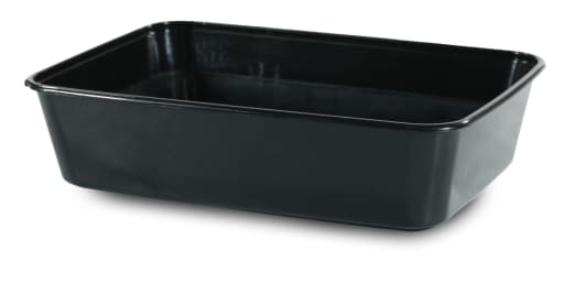 Plastbakke, 500 ml, sort, PP, 1-rums